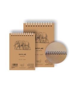 Eskiisiplokk A4,Authentic (Craft), 135 Gsm, 80L,Spiraalk&#246;ide