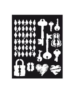 Thick Stencil Cm. 20X25/0.5 Mm Keys