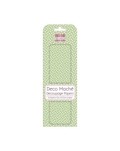 First Edition Fsc Deco Mache  Green Polka