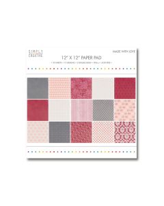Paper and Cardstock pads 30x30cm,  Made With Love