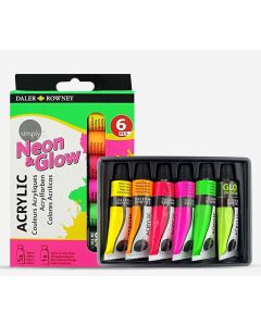 Акриловые краски Neon&Glow 6x12мл                 
