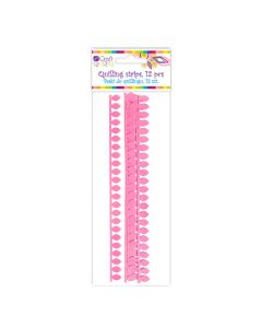 Daisy Petal Quilling Strips - Pink, 12 Pcs